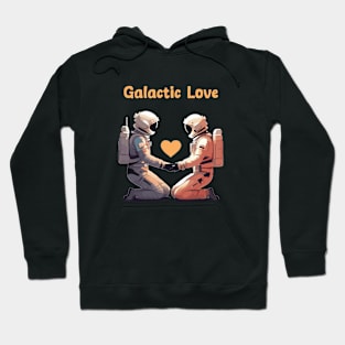 Galactic love - Astronauts in love Hoodie